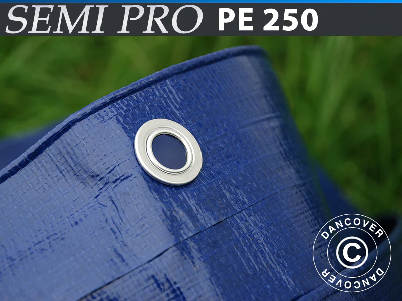 Presenning 10x12m, PE 250g/m², Blå