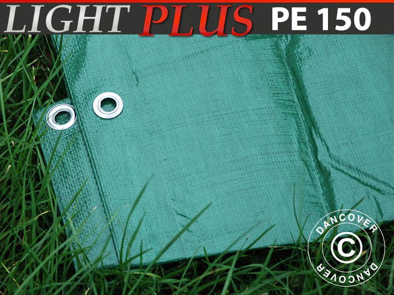 Presenning 10x15m, PE 150g/m², Grön