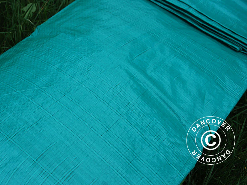 Presenning 12x15m, PE 65g/m², Grön - Image 4