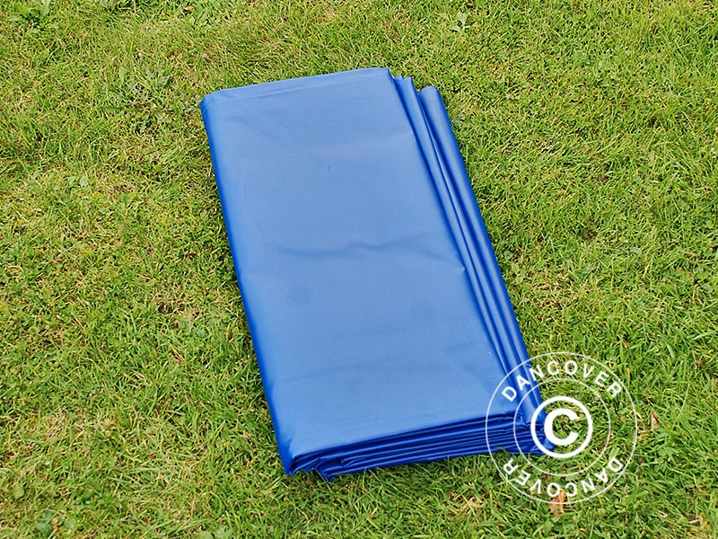 Presenning 4x6m, PVC 570g/m², Blå - Image 3