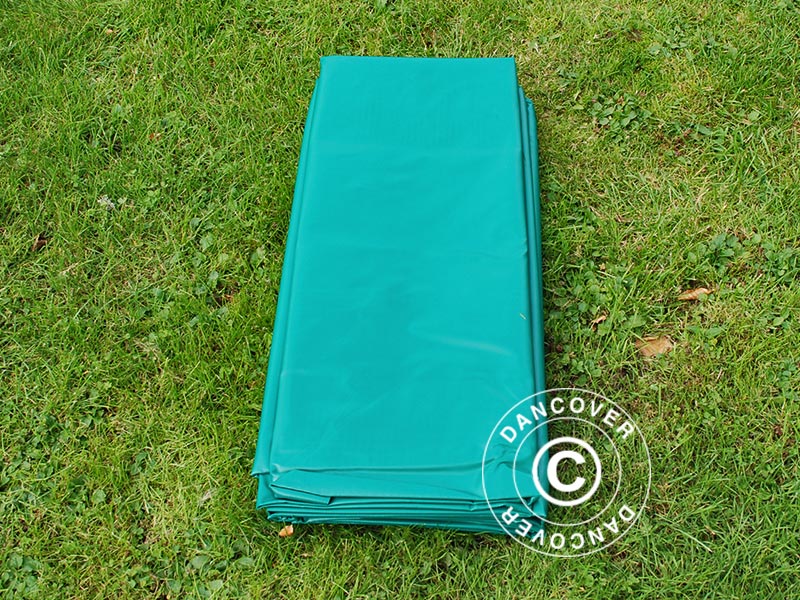 Presenning 4x6m, PVC 570g/m², Grön - Image 2