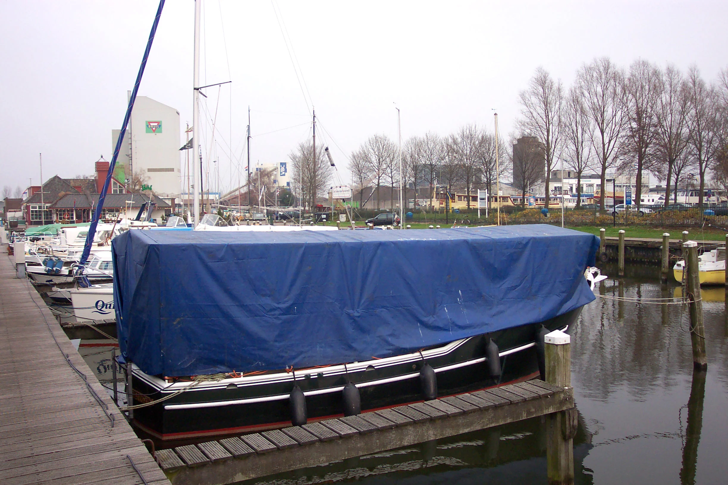 Presenning 5x6m, PVC 570g/m², Blå - Image 14