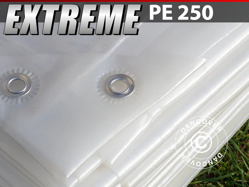 Presenning 5x8m, PE 250g/m², Genomlysande