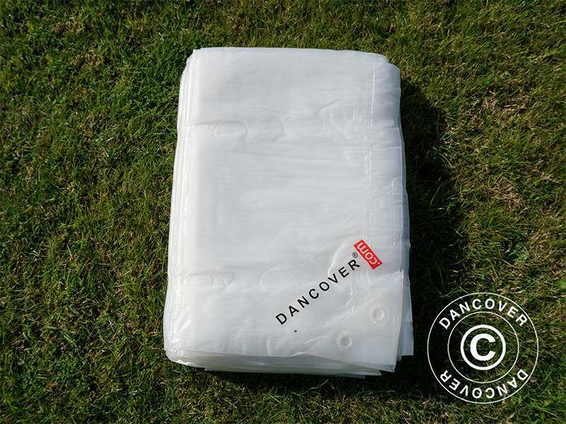 Presenning 6x10 m, PE 90 g/m², Genomlysande - Image 4