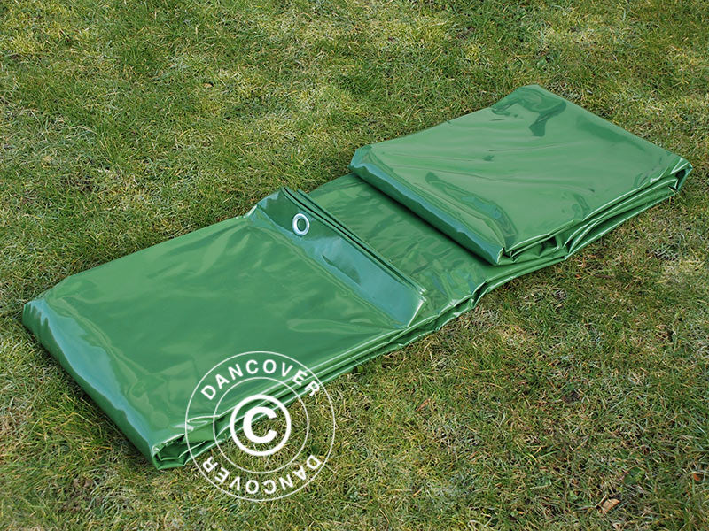Presenning 6x12m, PVC 500g/m², Grön - Image 3