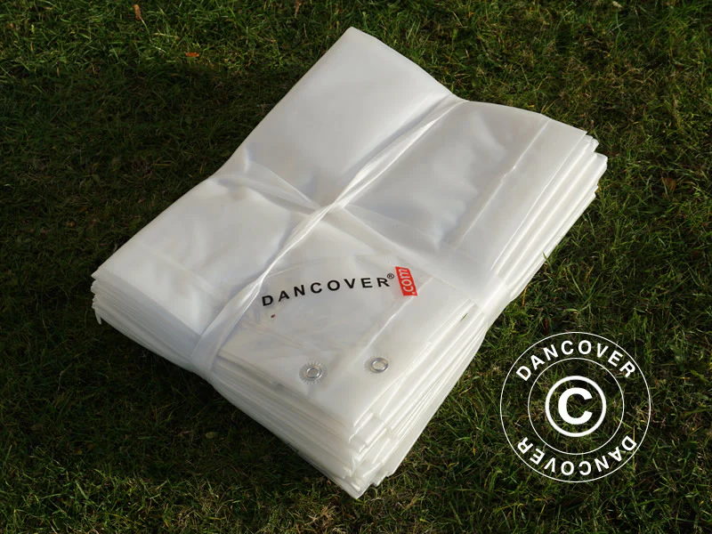 Presenning 6x8m, PE 250g/m², Genomlysande - Image 4