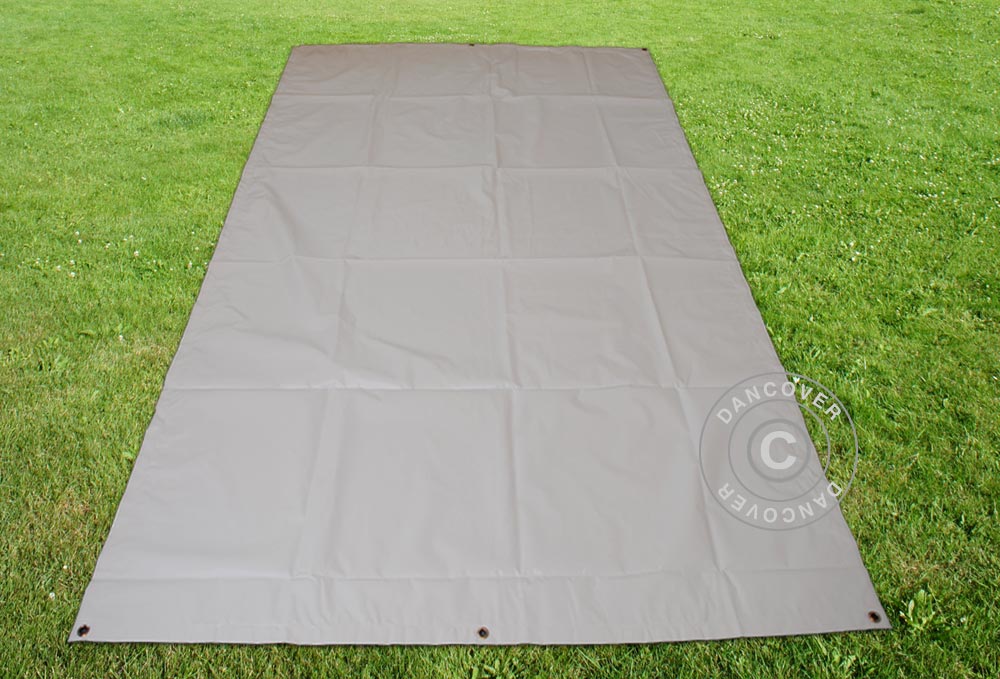 Presenning, garagetält golvtäck 2,6x6,1m PVC, Grå