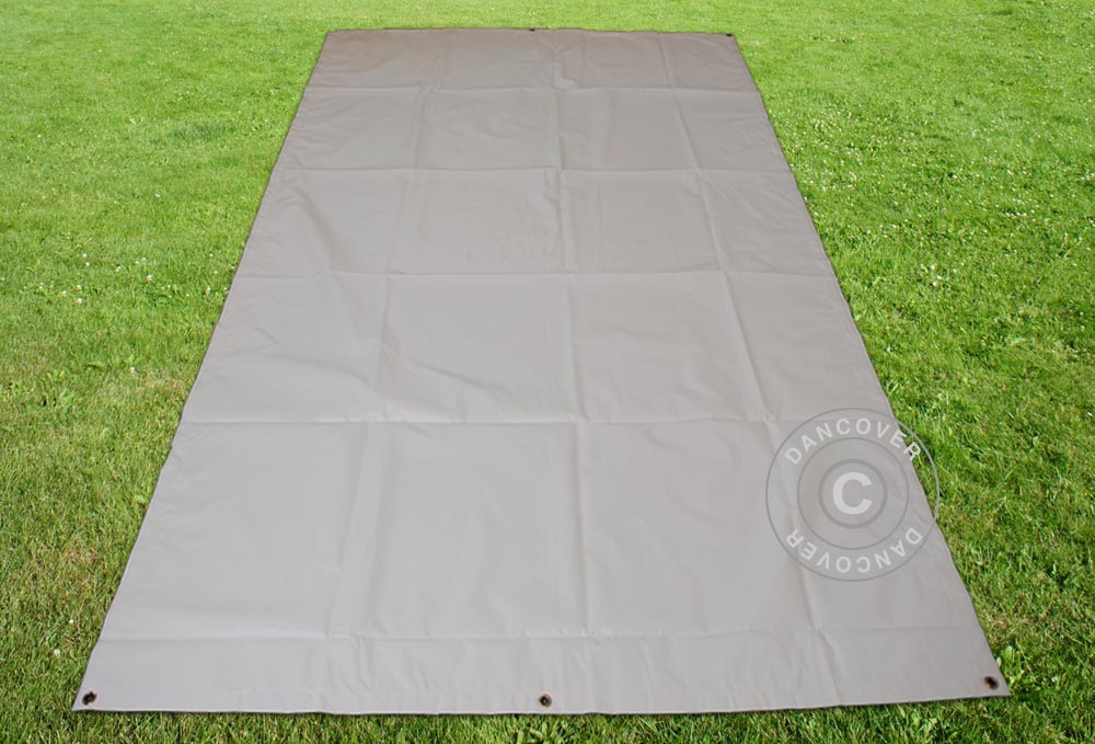 Presenning, markskydd 5,5x8,5m PVC, Grå