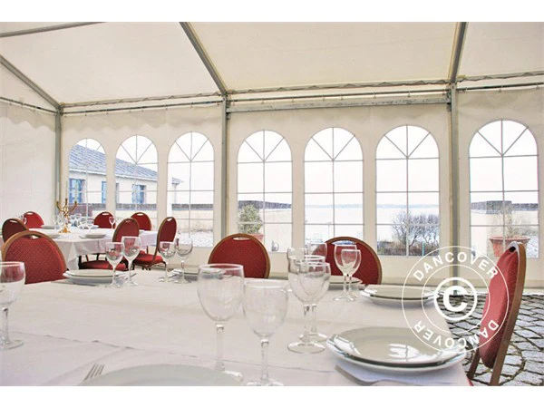 Professionellt Partytält EventZone 9x12m PVC, Vit - Image 2