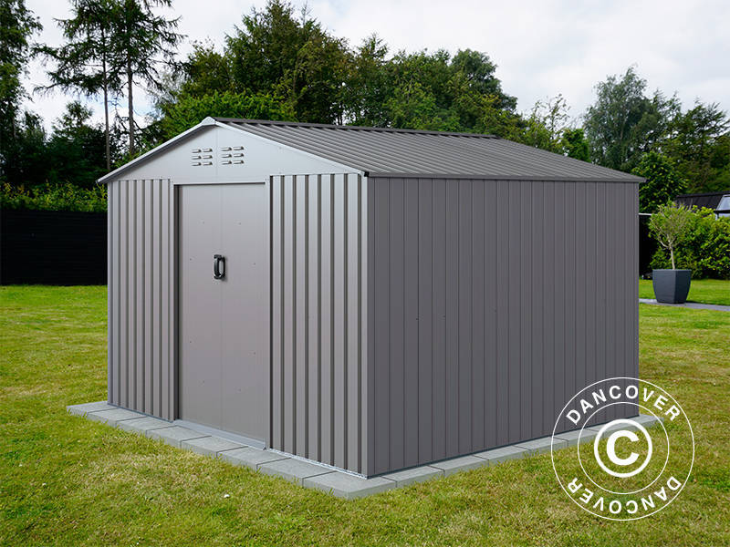 Redskapsbod 2,77x2,55x1,92m, 7,06m², ProShed®, Aluminium Grå - Image 2