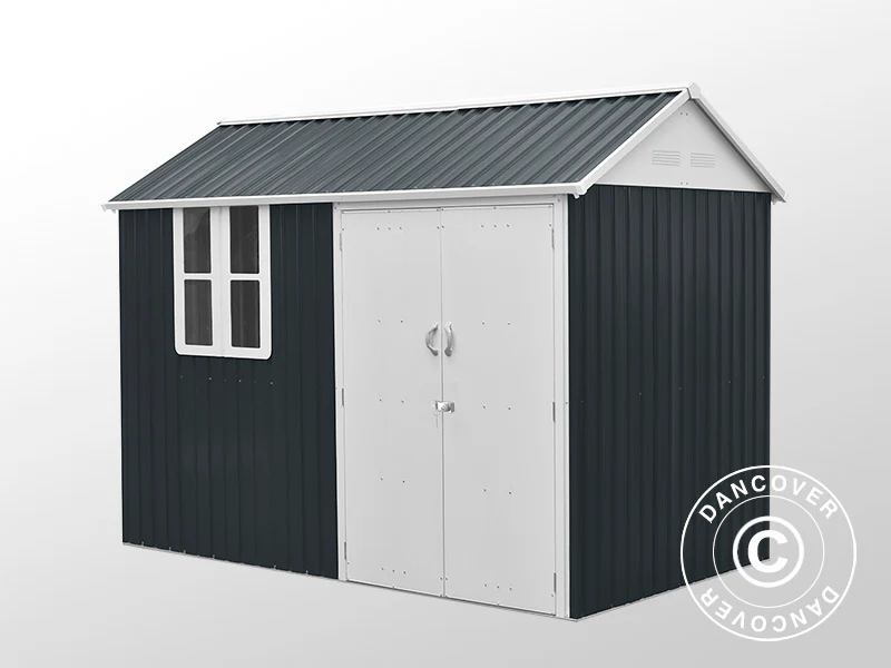 Redskapsbod, 3,02x1,72x2,29m, 5,19m², Antracit/Vit - Image 3