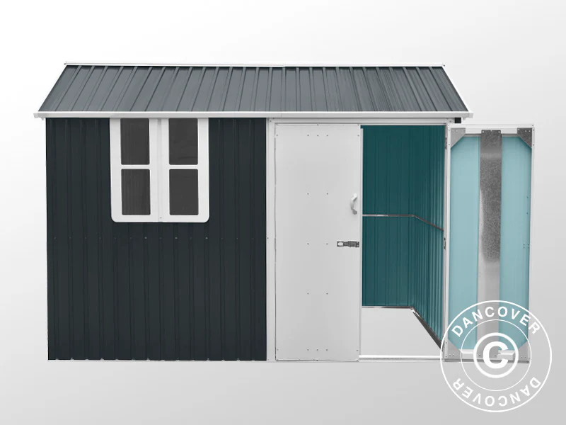 Redskapsbod, 3,02x1,72x2,29m, 5,19m², Antracit/Vit - Image 5