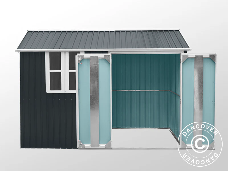 Redskapsbod, 3,02x1,72x2,29m, 5,19m², Antracit/Vit - Image 6