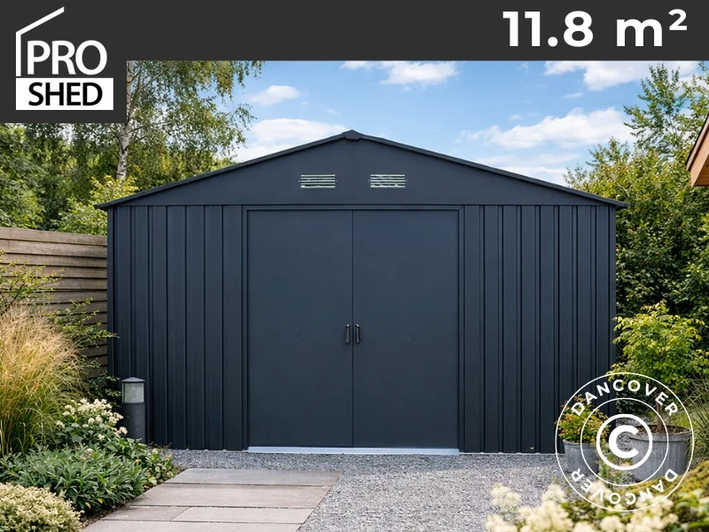 Redskapsbod 3,22x3,67x2,17m, 11,8m2, ProShed®, Antracit