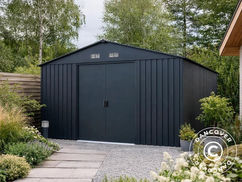 Redskapsbod 3,22x3,67x2,17m, 11,8m2, ProShed®, Antracit - Image 2