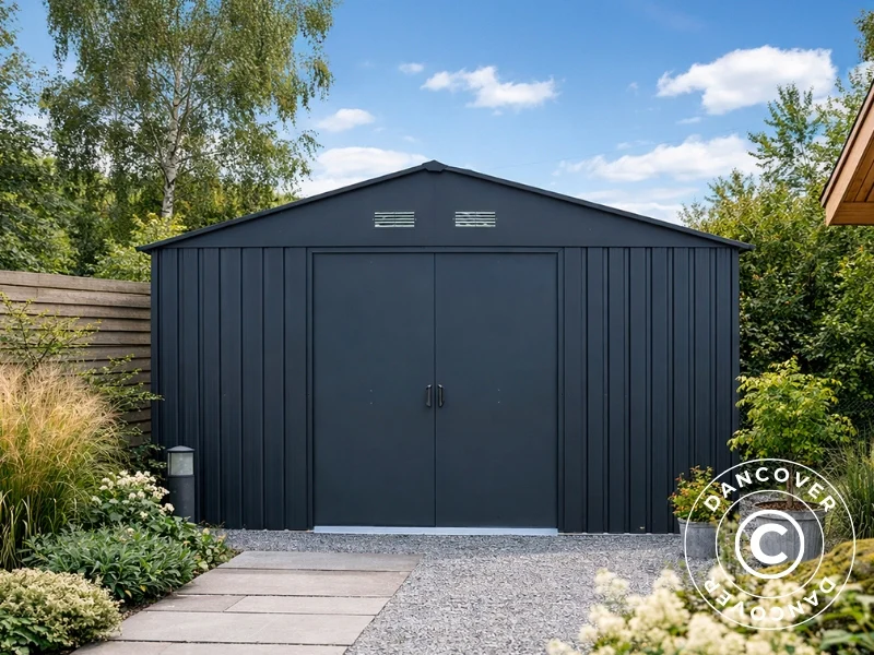 Redskapsbod 3,43x4,52x2,23m, 15,5m², ProShed®, Antracit - Image 2