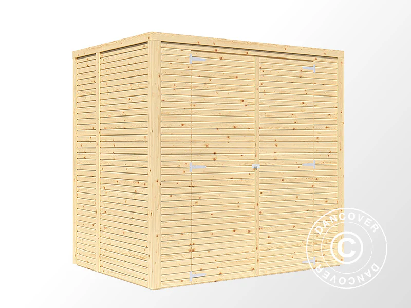 Redskapsbod, Bertilo Cubico 2, 2,07x1,57x2,08m, 3,2m², Naturlig - Image 3