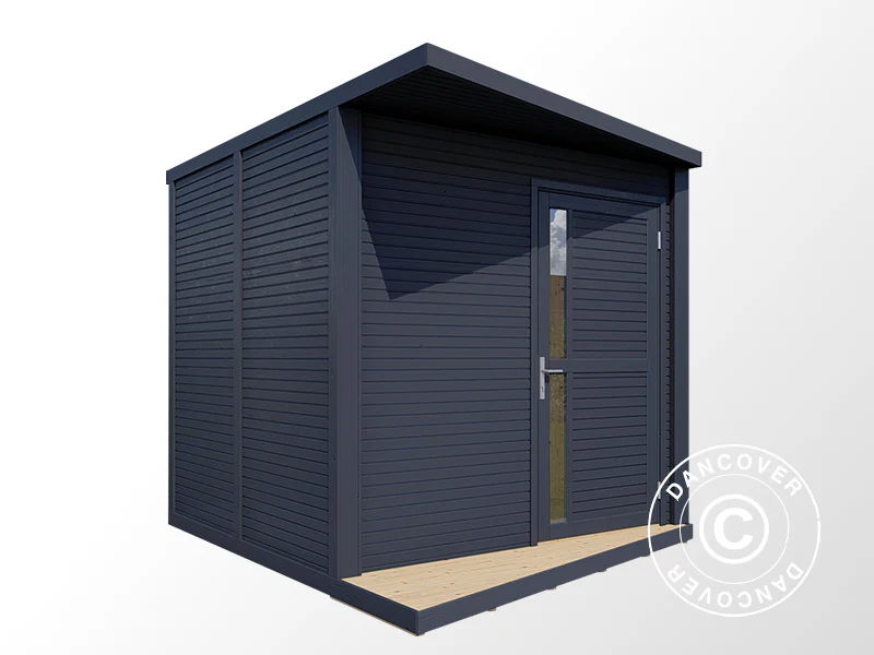 Redskapsbod i trä, Bertilo Concept, 2,34x2,97x2,27m, 7m², Antracit - Image 3