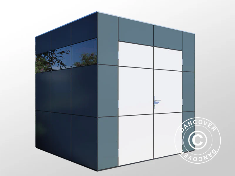 Redskapsbod i trä, Bertilo HPL 1, 2,3x2,28x2,3m, 5,24m², Antracit/Vit - Image 11