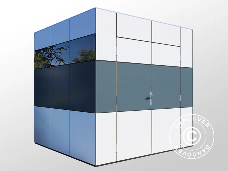 Redskapsbod i trä, Bertilo HPL 1, 2,3x2,28x2,3m, 5,24m², Antracit/Vit - Image 7