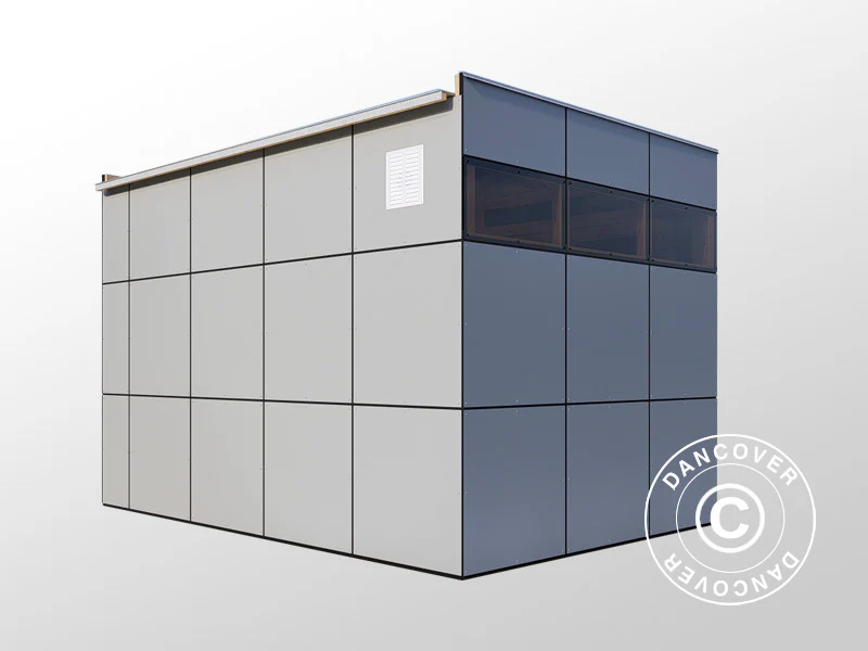 Redskapsbod i trä, Bertilo HPL 2, 3,45x2,28x2,3m, 7,86m², Antracit/Grå - Image 13