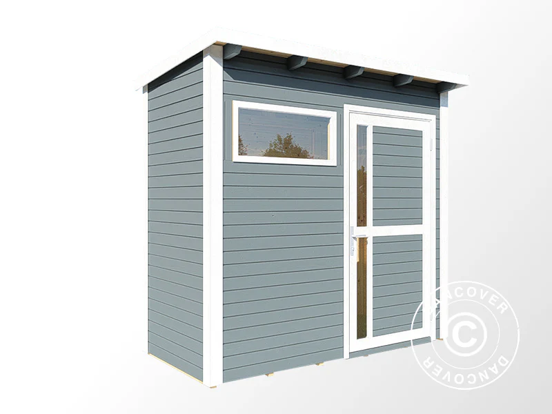 Redskapsbod i trä, Bertilo Pentus 1, 2,34x1,15x2,33m, 2,55m², Grå - Image 3