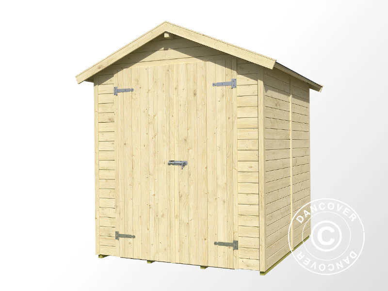 Redskapsbod i trä Heinola 1,7x1,76x2,13m, 13mm, 2,99m², Natur - Image 3