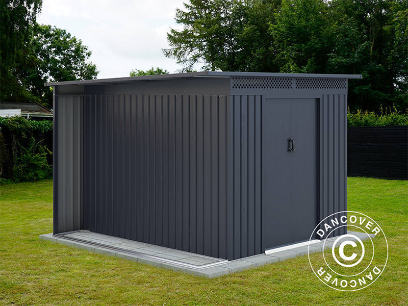 Redskapsbod m/överhängnad, 2,57x2,69x1,87m, 6,91m², ProShed®, Antracit - Image 2
