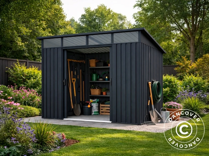Redskapsbod med takfönster, 2,38x1,93x2,02m, 4,59m2, ProShed®, Antracit - Image 4