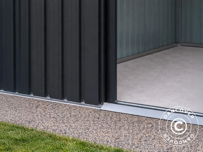 Redskapsbod med takfönster 2,38x2,79x2,02 m, 6,6 m2, ProShed®, Antracit - Image 8