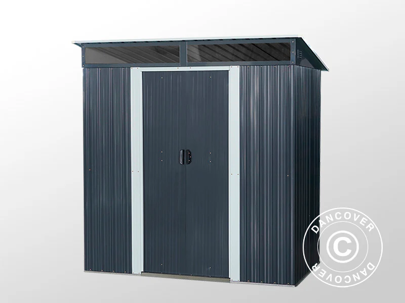 Redskapsbod med takfönster 1,95x1,21x1,96m, 2,35m², ProShed®, Antracit/Vit - Image 4