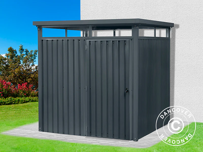 Redskapsbod med takfönster, 2,04x2,45x2,26m, 5,0m², Antracit - Image 3