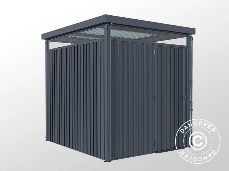 Redskapsbod med takfönster, 2,04x2,45x2,26m, 5,0m², Antracit - Image 5