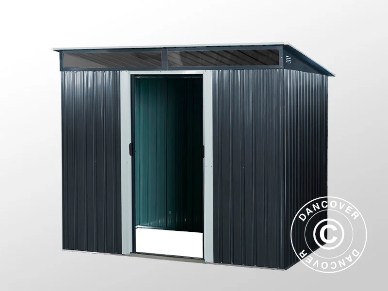 Redskapsbod med takfönster 2,38x1,74x1,96m, 4,14m², ProShed®, Antracit/Vit - Image 7