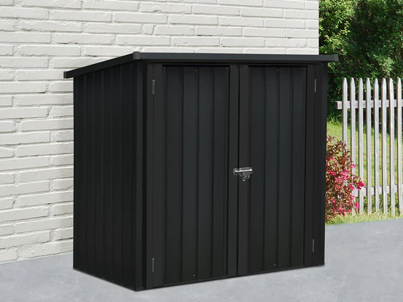 Redskapsbod, metallskåp 1,47x0,86x1,34m, 1,26m², ProShed®, Antracit - Image 2