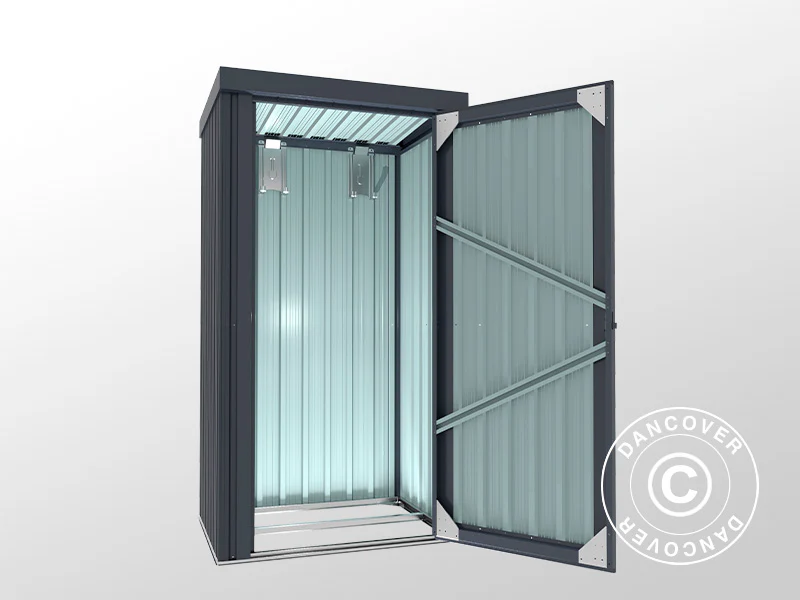 Redskapsbod, stålskåp 0,98x0,81x1,8m, 0,79m², ProShed®, Antracit - Image 8