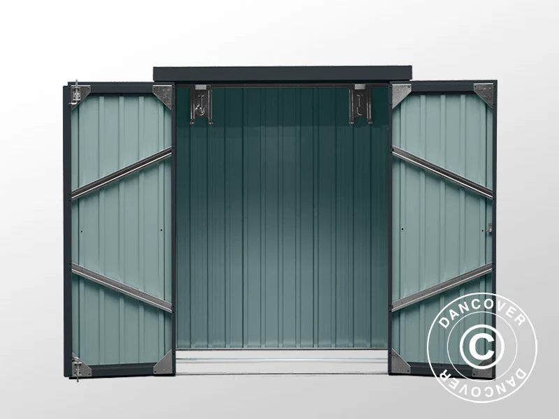 Redskapsbod, stålskåp 1,4x0,81x1,8m, 1,13m², ProShed®, Antracit - Image 4