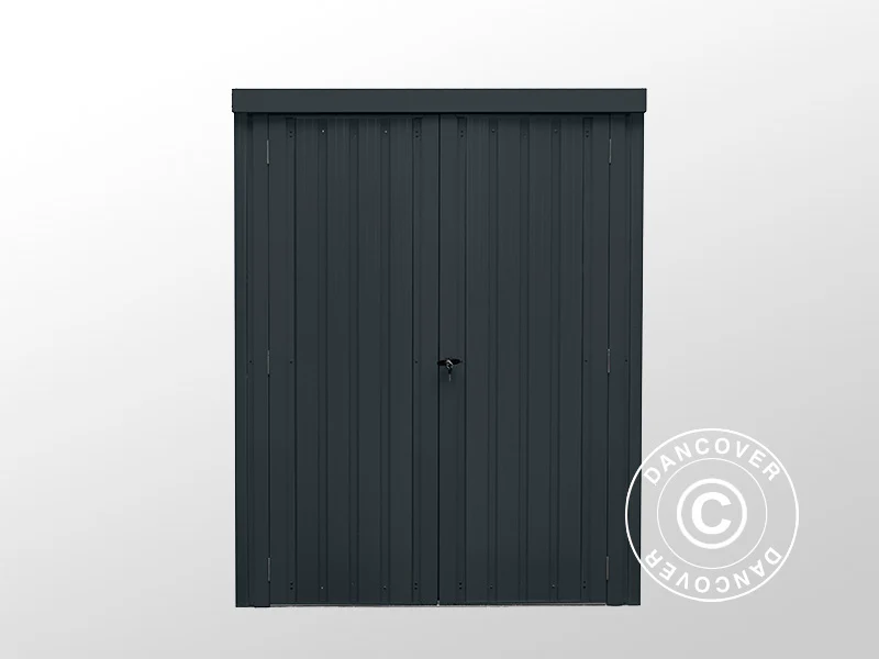 Redskapsbod, stålskåp 1,4x0,81x1,8m, 1,13m², ProShed®, Antracit - Image 6