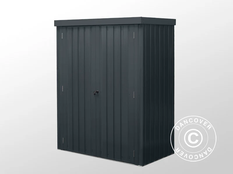 Redskapsbod, stålskåp 1,4x0,81x1,8m, 1,13m², ProShed®, Antracit - Image 7