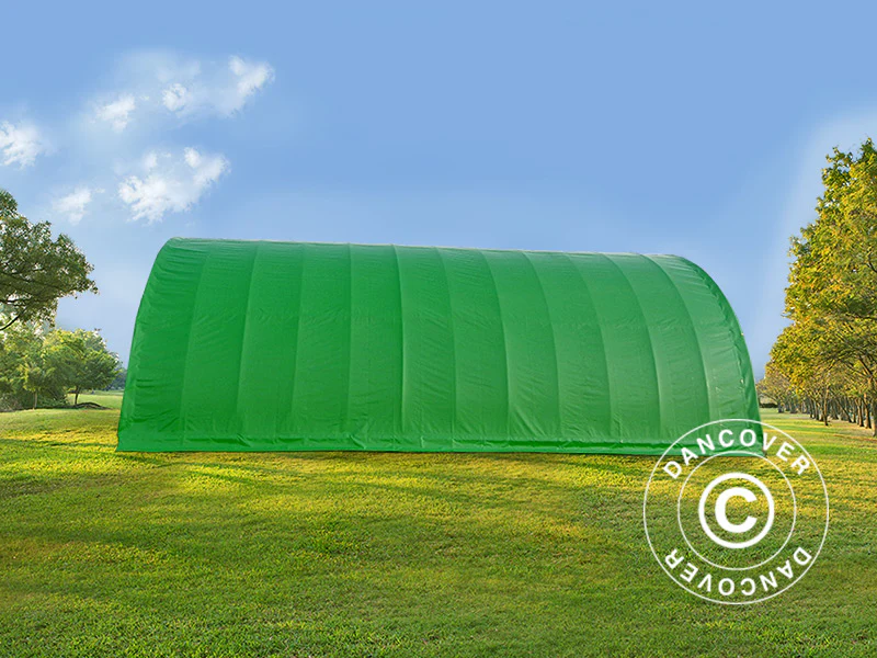 Rundbågehall 9,15x12x4,5m, PVC, Grön - Image 4