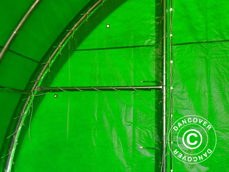Rundbågehall 9,15x12x4,5m, PVC, Grön - Image 11