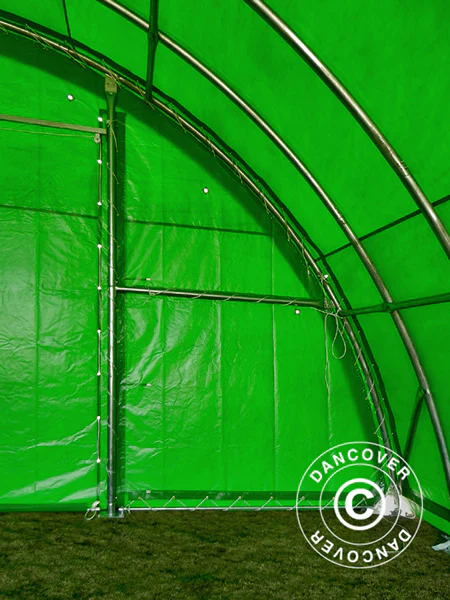 Rundbågehall 9,15x12x4,5m, PVC, Grön - Image 14