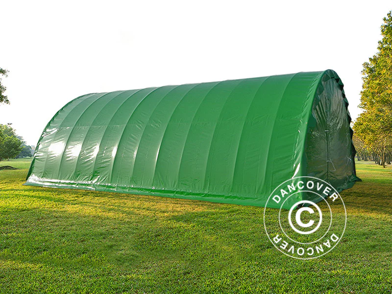 Rundbågehall 9,15x12x4,5m, PVC, Grön - Image 6