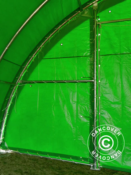 Rundbågehall 9,15x20x4,5m, PVC, Grön - Image 20