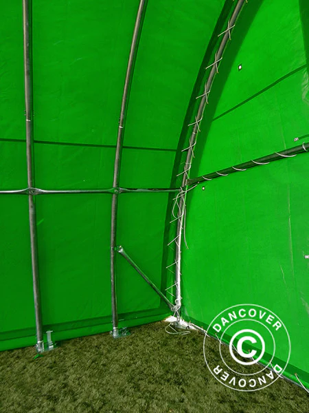 Rundbågehall 9,15x20x4,5m, PVC, Grön - Image 21
