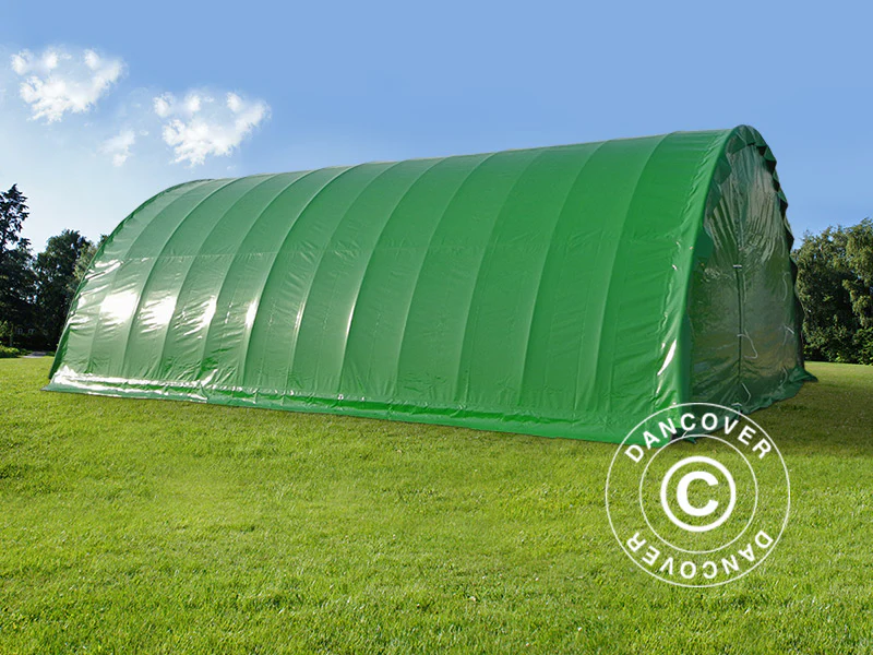 Rundbågehall 9,15x20x4,5m, PVC, Grön - Image 3