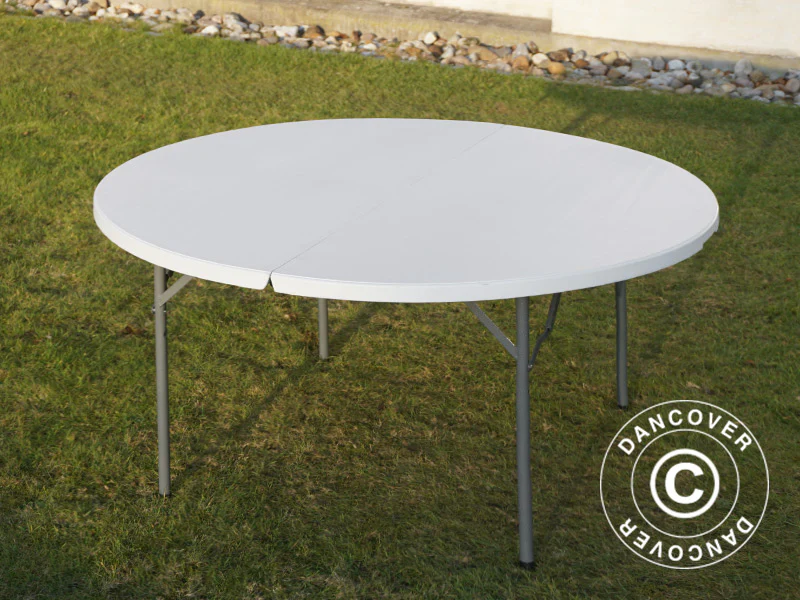 Runt fällbord Ø154cm, Ljusgrå (1 st.) - Image 3