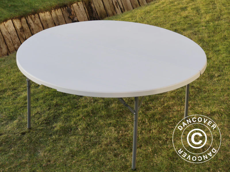 Runt fällbord Ø154cm, Ljusgrå (1 st.) - Image 4