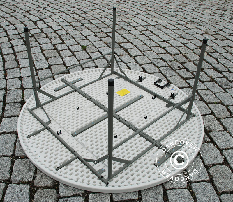Runt fällbord Ø154cm, Ljusgrå (1 st.) - Image 8