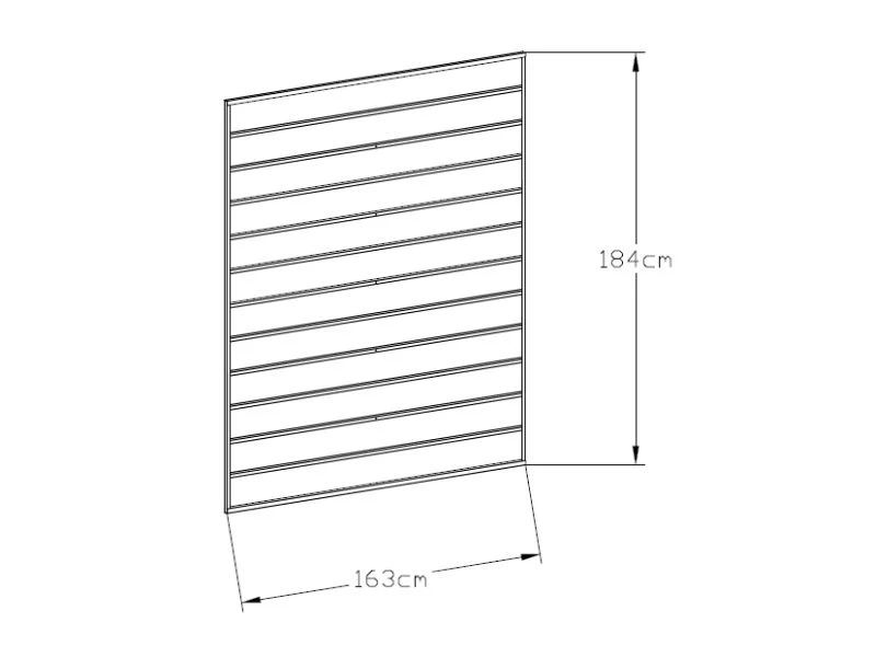 Sidopanel till förlängning för metall redskapsbod, 1,63x1,84m, ProShed®, Antracit - Image 7